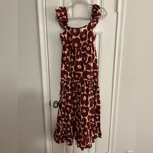 Flower print maxi dress